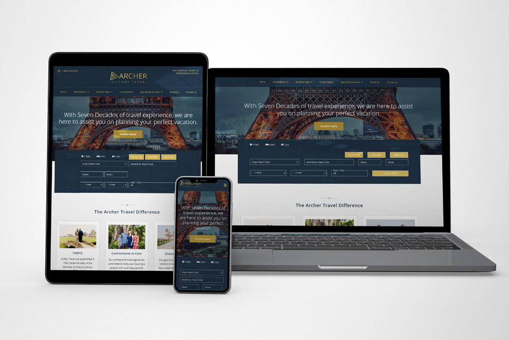 device layout of website design by Juniper Creative Co